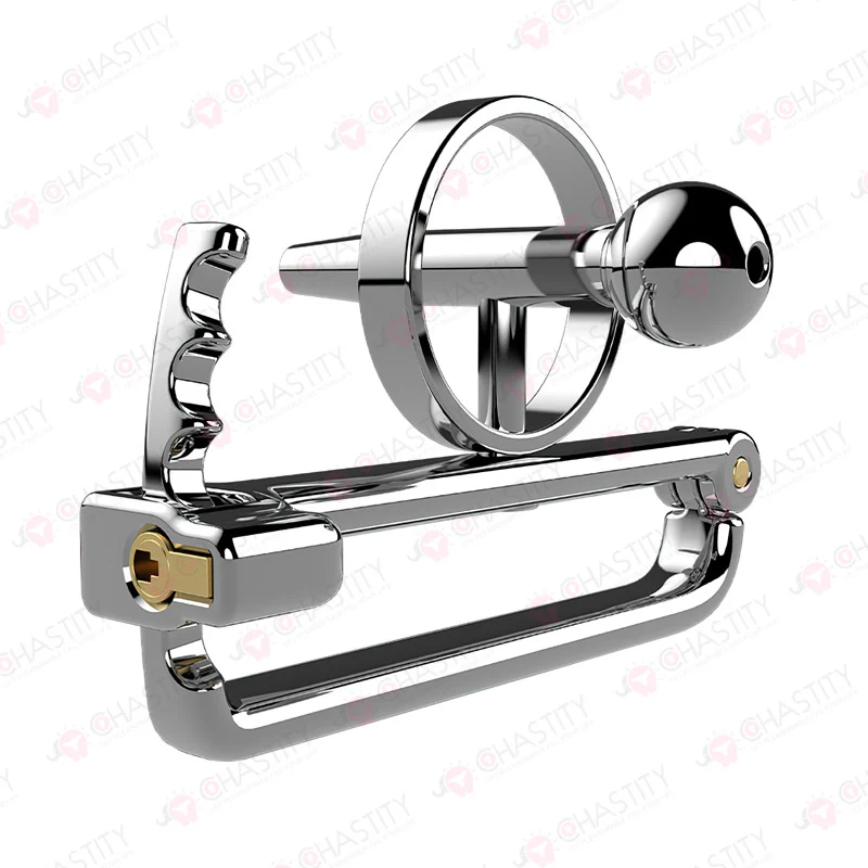 Adjustable PA Chastity With Urethral Plug - Image 4