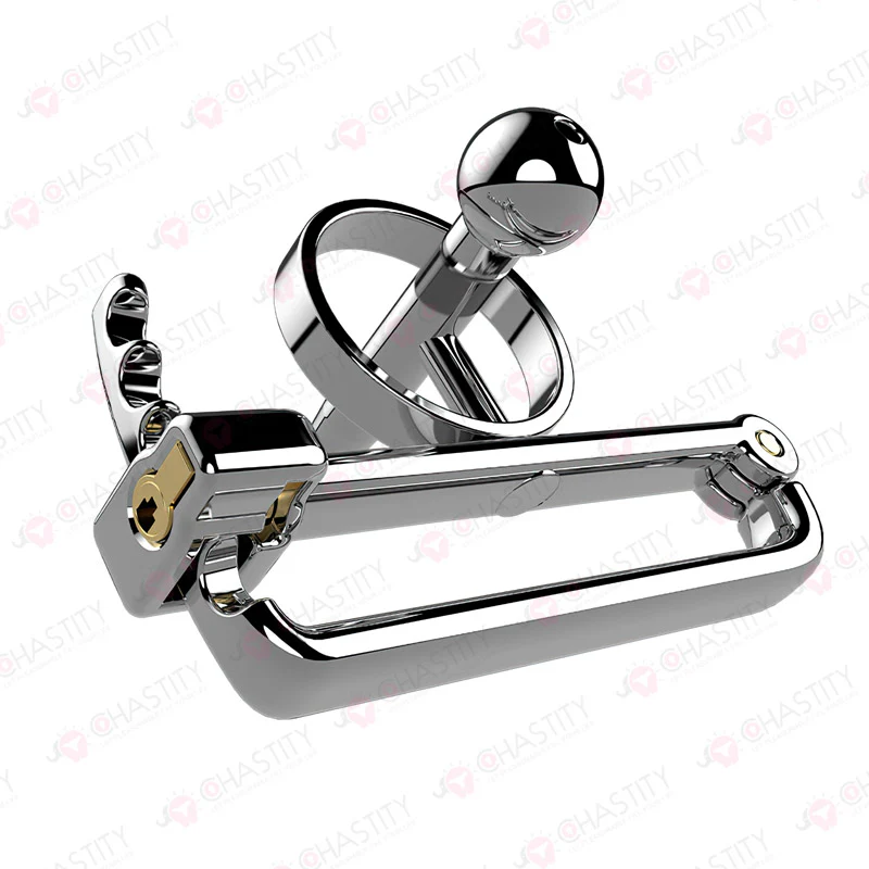 Adjustable PA Chastity With Urethral Plug - Image 6