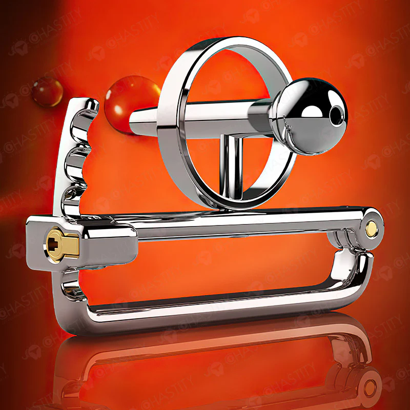 Adjustable PA Chastity With Urethral Plug - Image 7