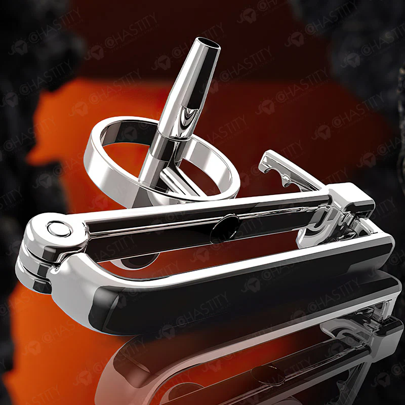 Adjustable PA Chastity With Urethral Plug - Image 8