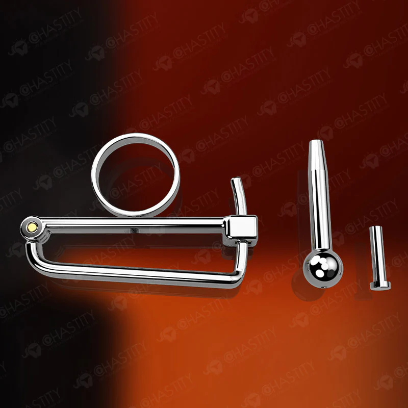 Adjustable PA Chastity With Urethral Plug - Image 9