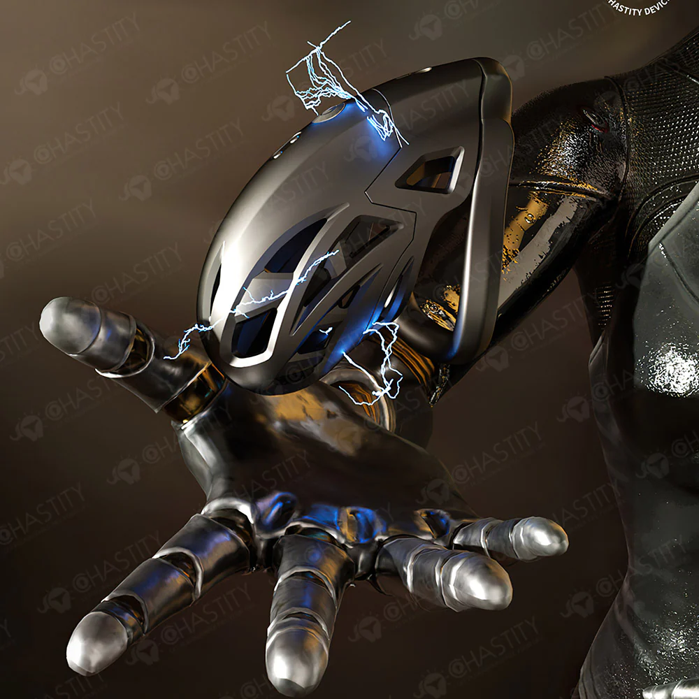 Future Warrior Armor App Controlled Cock Cage (Electric Shock) - Image 5
