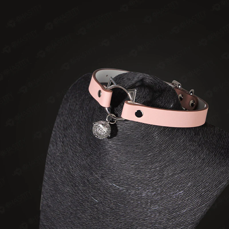 BDSM Cat Collar With Bell - Image 5