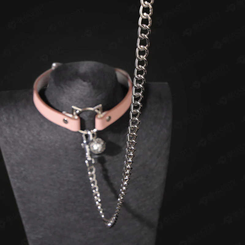BDSM Cat Collar With Bell - Image 6