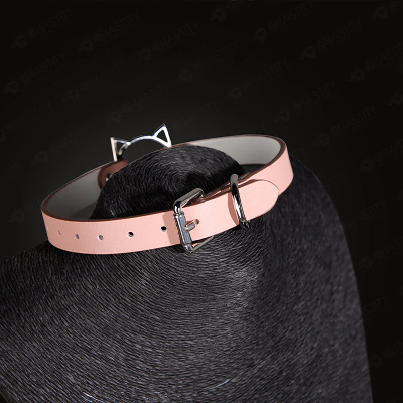BDSM Cat Collar With Bell - Image 7