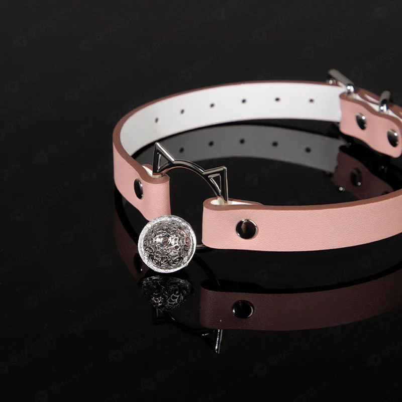 BDSM Cat Collar With Bell - Image 8