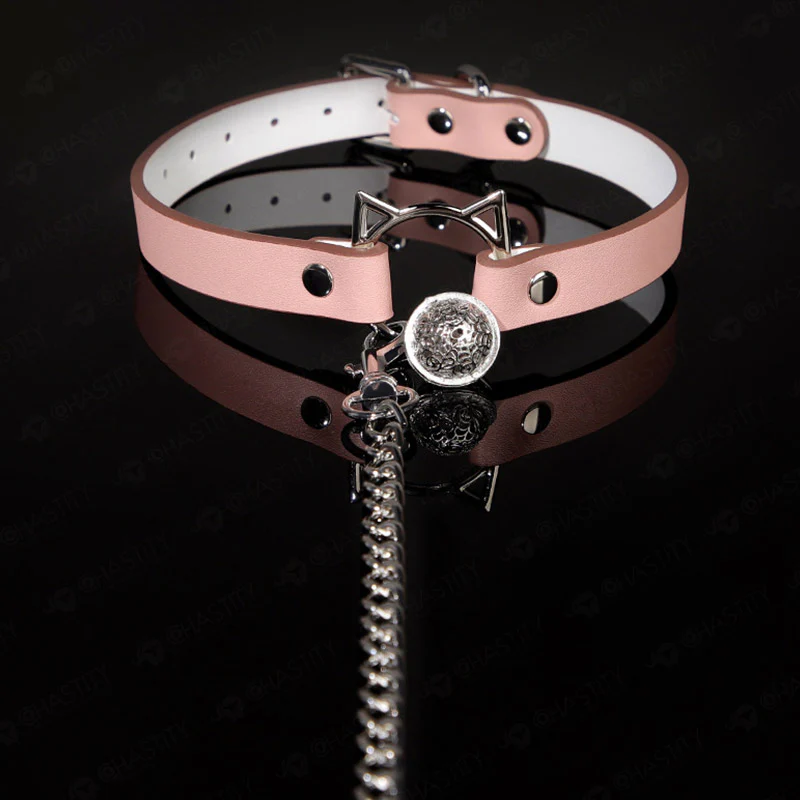 BDSM Cat Collar With Bell - Image 9