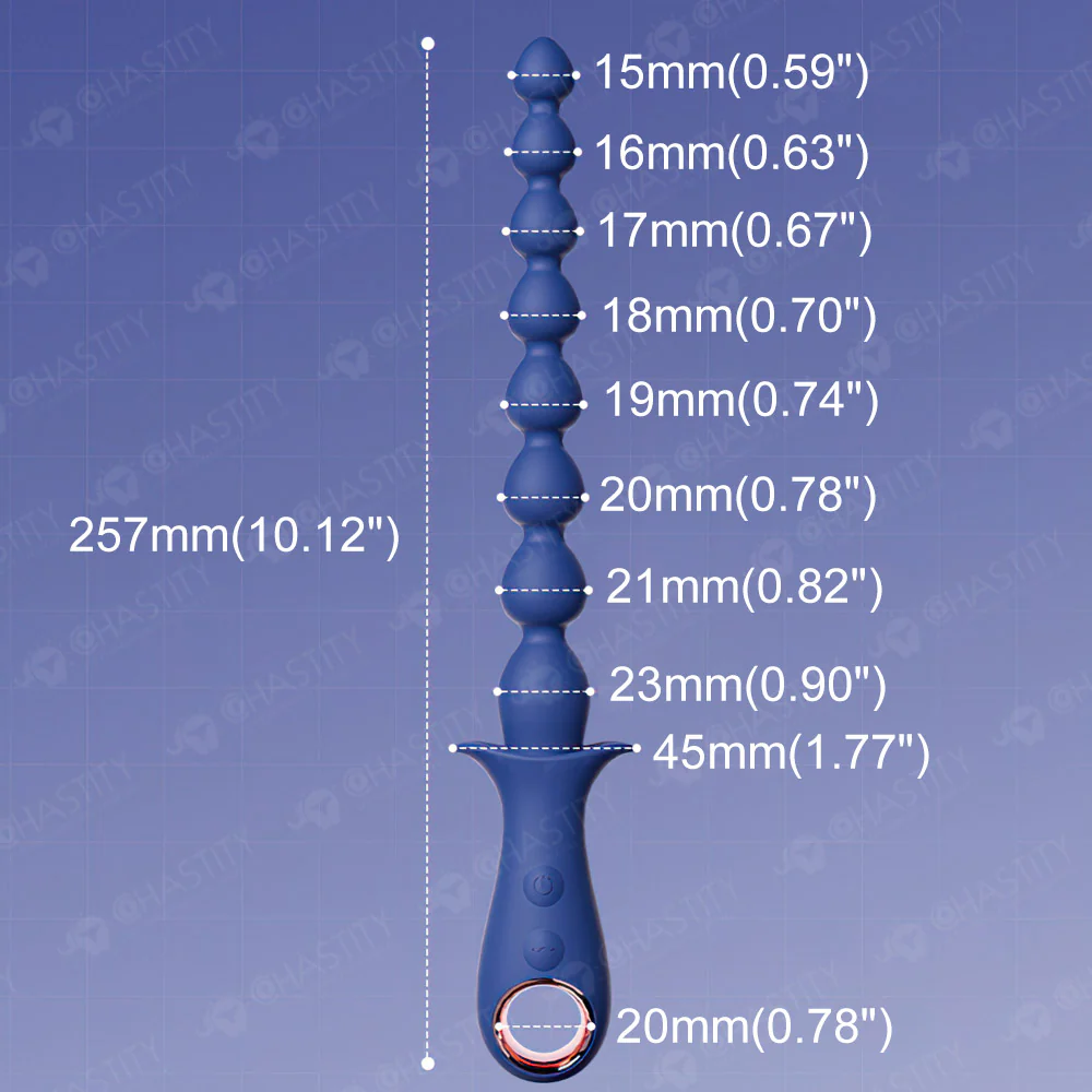 Beaded Vibrating Anal Plug - Image 3