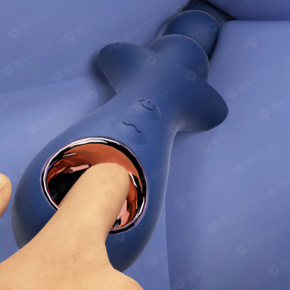 Beaded Vibrating Anal Plug - Image 4