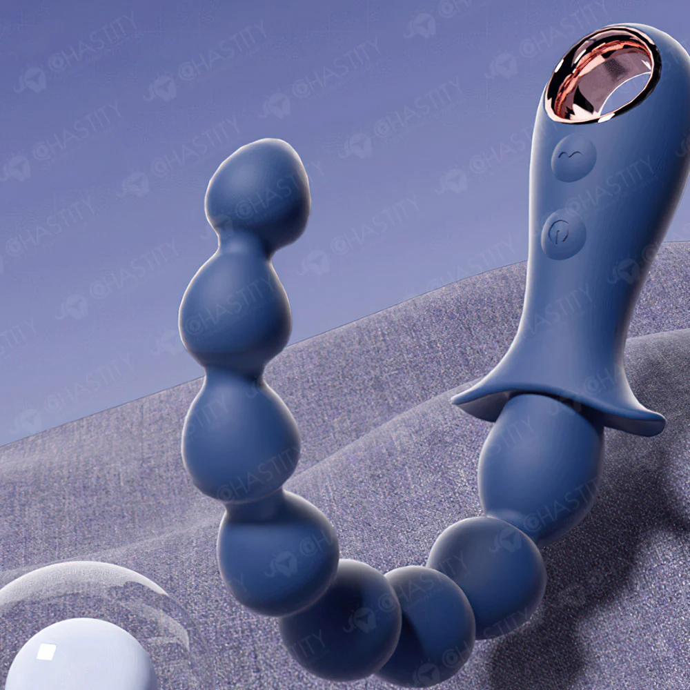Beaded Vibrating Anal Plug - Image 6