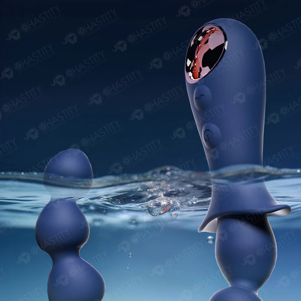 Beaded Vibrating Anal Plug - Image 7