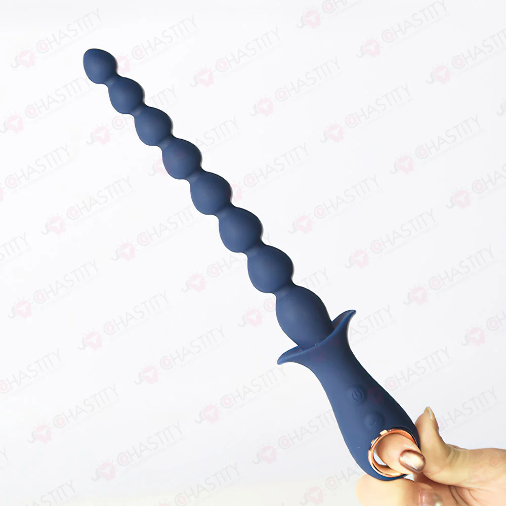 Beaded Vibrating Anal Plug - Image 8
