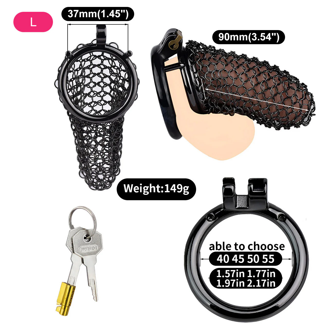 Soft Black Chastity Armor - Image 12
