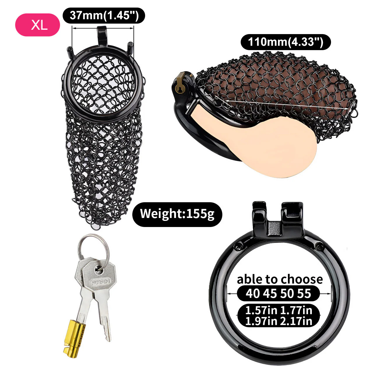 Soft Black Chastity Armor - Image 15