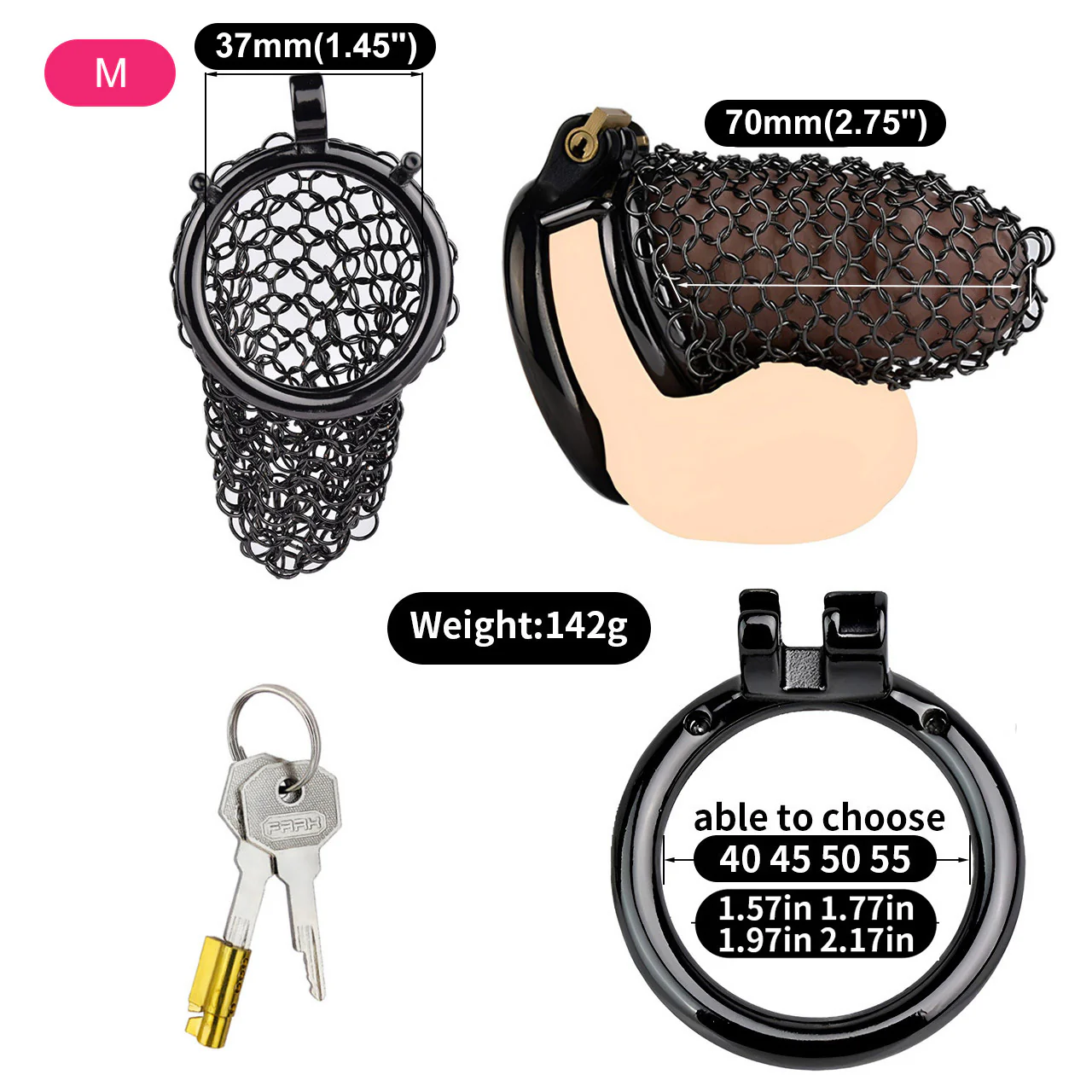 Soft Black Chastity Armor - Image 9