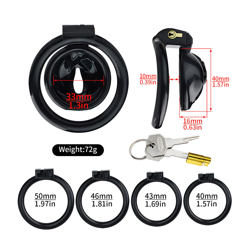 Black Clit Chastity Cage - Image 4
