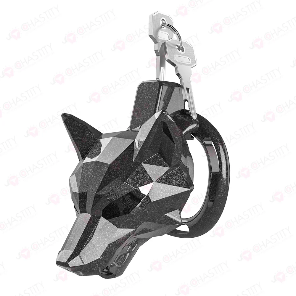 Black Wolf Chastity Cage - Image 2