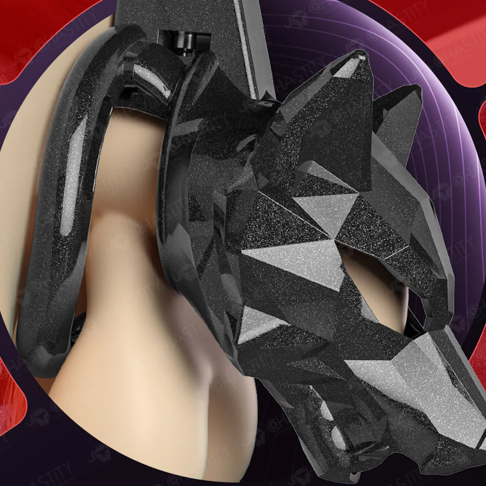 Black Wolf Chastity Cage - Image 4