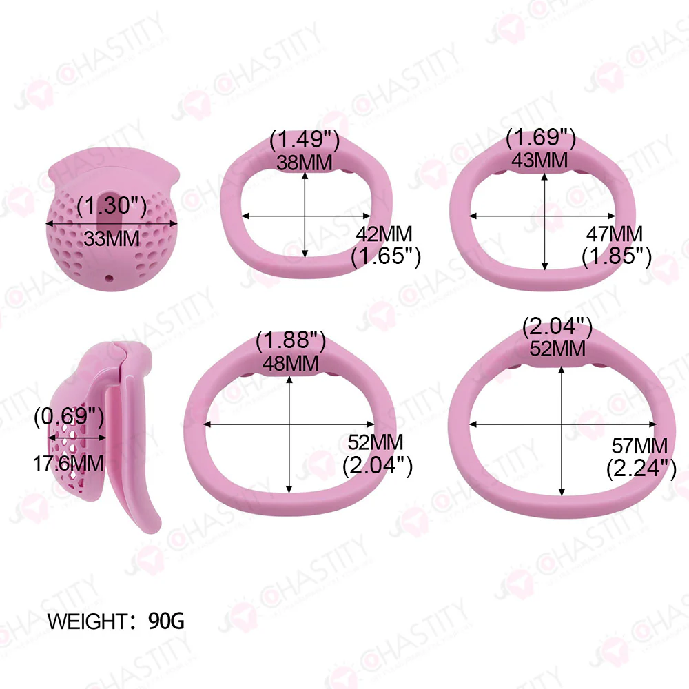 Caged Sissies' Honeycomb Micro Chastity Device - Image 3