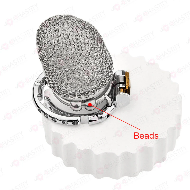 Chain Chastity Device With Adjustable Hinged Ring - Image 2