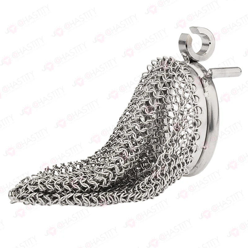Chain Chastity Device With Adjustable Hinged Ring - Image 7