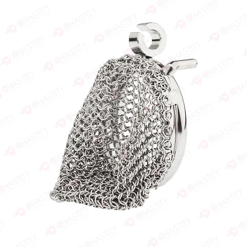 Chain Chastity Device With Adjustable Hinged Ring - Image 8