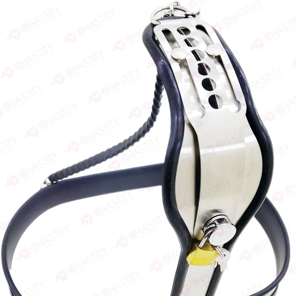 Chastity Belt With Vaginal Plug - Image 4