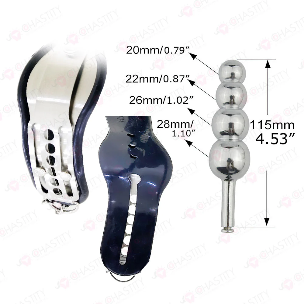 Chastity Belt With Vaginal Plug - Image 5