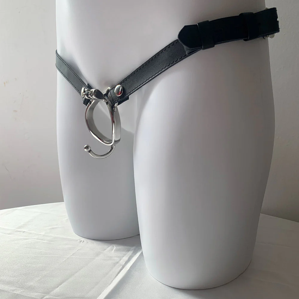 Chastity Cage Accessory Ring (With Ears) & Belt - Image 8