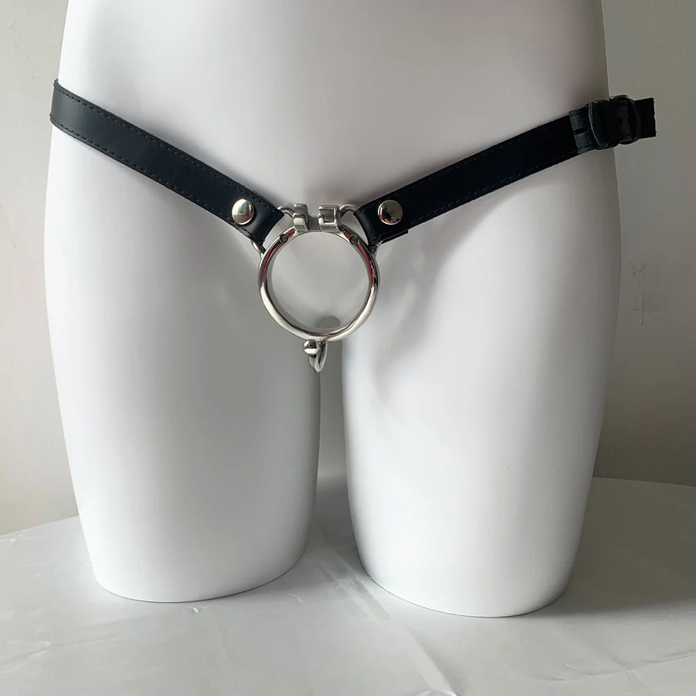 Chastity Cage Accessory Ring (With Ears) & Belt - Image 9