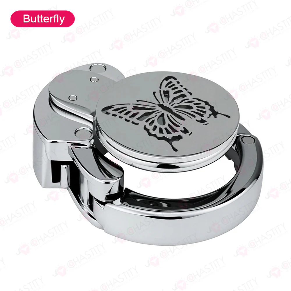 Adjustable Ring & Button-Lock Chastity Cage Emoji - Image 2