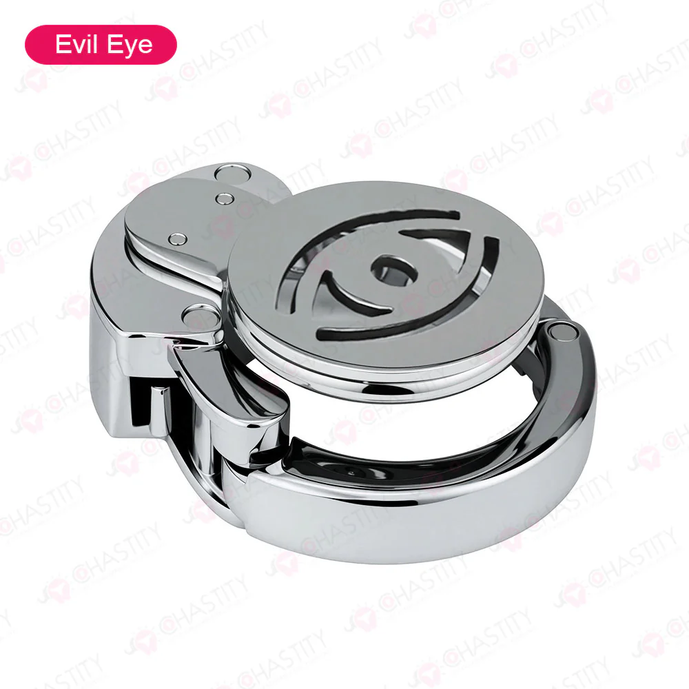 Adjustable Ring & Button-Lock Chastity Cage Emoji - Image 5