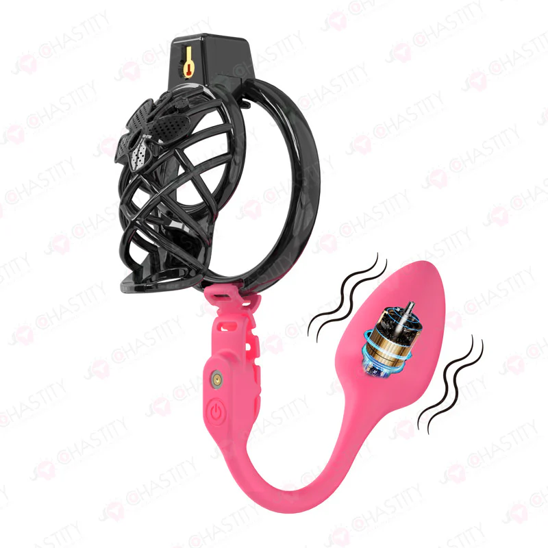 Chastity Cage Humiliation With Remote Controlled Butt Plug - Image 10