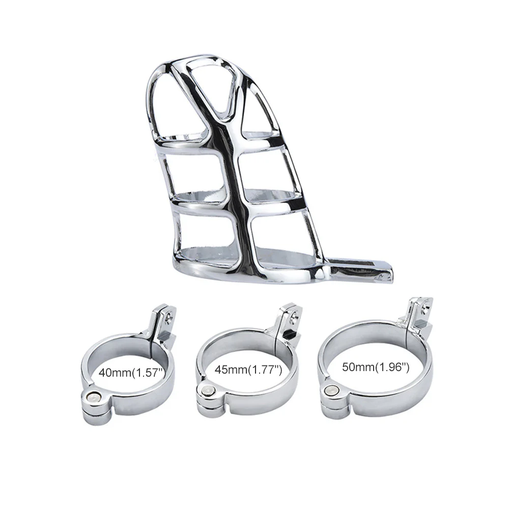 Chastity Cage Lock (3 Rings) - Image 2