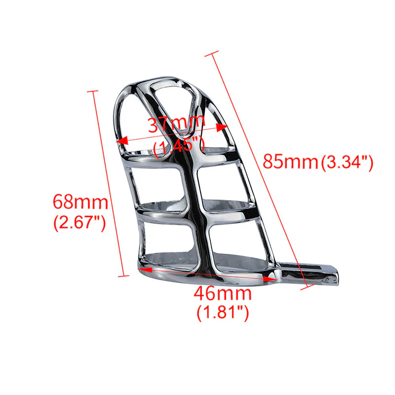 Chastity Cage Lock (3 Rings) - Image 3