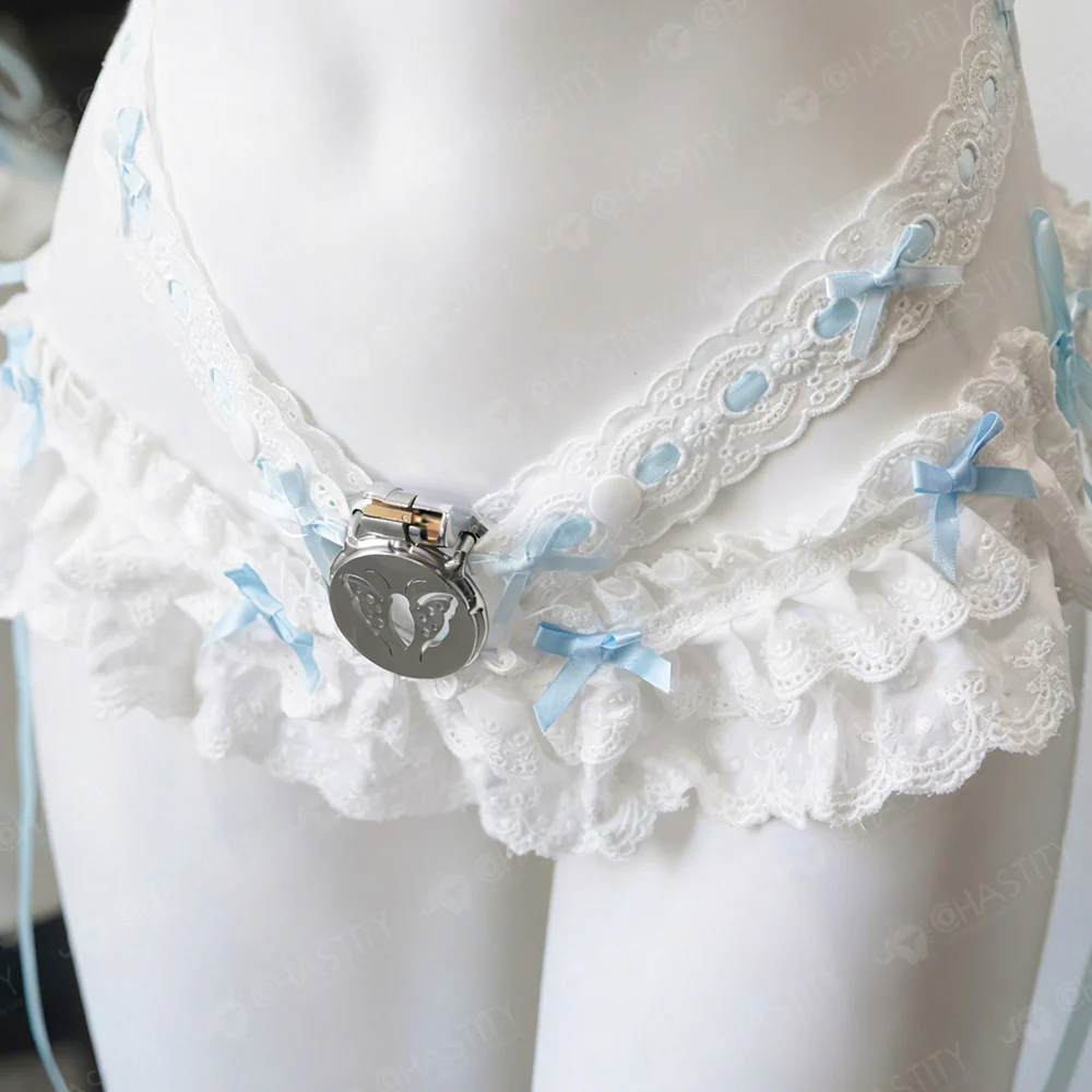 Lace Chastity Cage Skirt Support Strap - Image 4