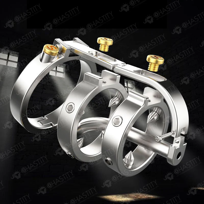 Steampunk Series Chastity Cage Torture - Image 8