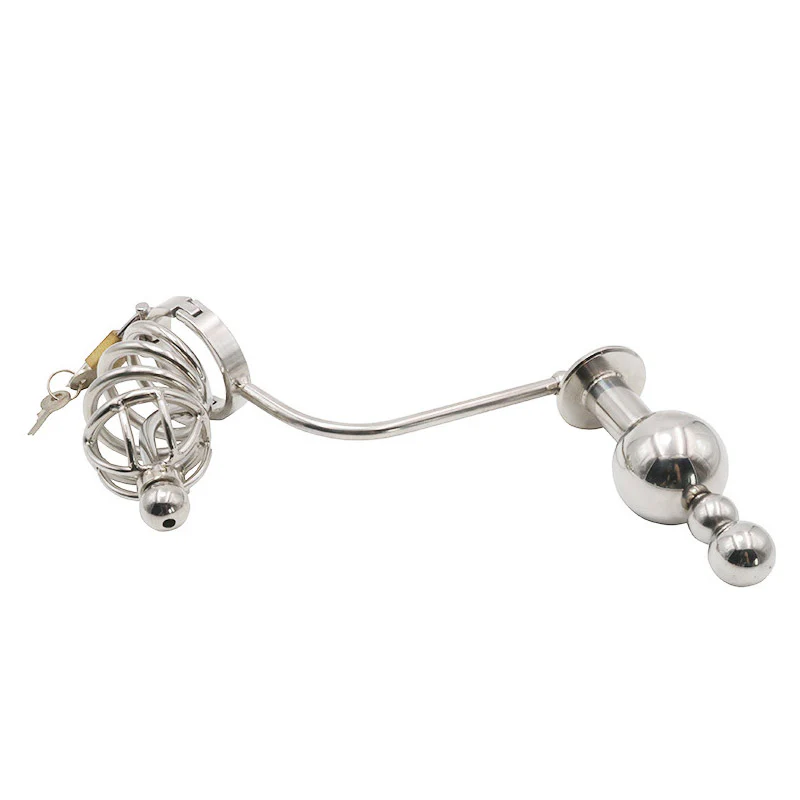 Chastity Cage With Butt Plug - Image 3