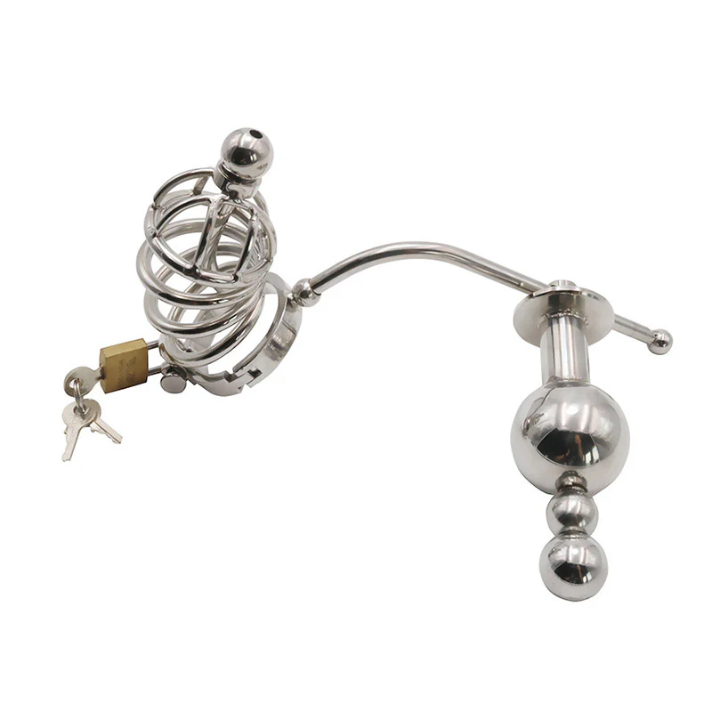 Chastity Cage With Butt Plug - Image 5