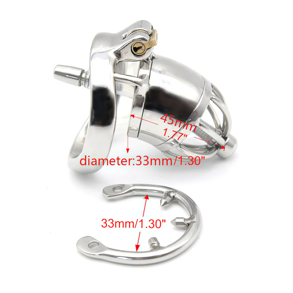Chastity Cage With Penis Plug - Image 4