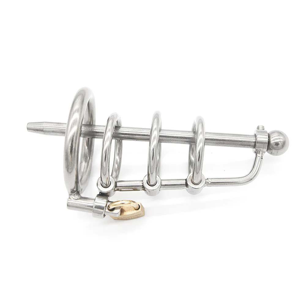 Chastity Cage With Urethral Sound - Image 3