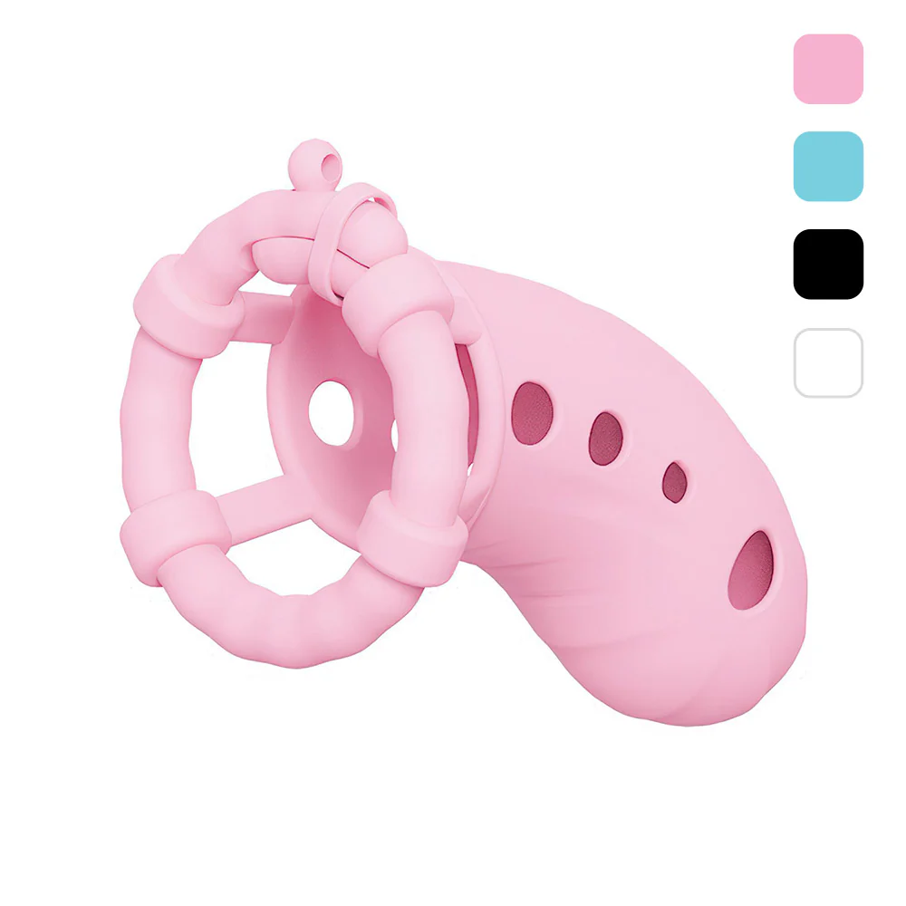 Soft Silicone Chastity Training for Men (3 Rings)