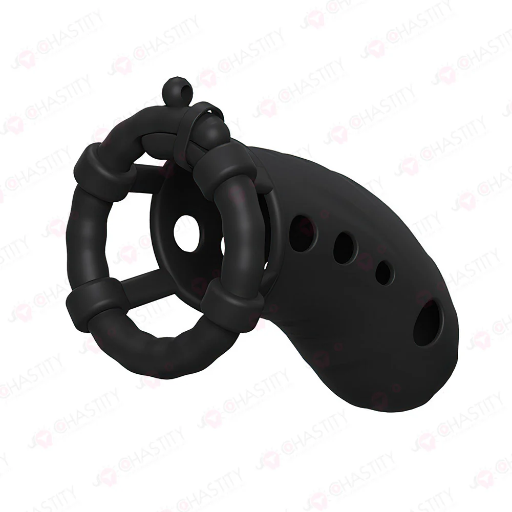 Soft Silicone Chastity Training for Men (3 Rings) - Image 4