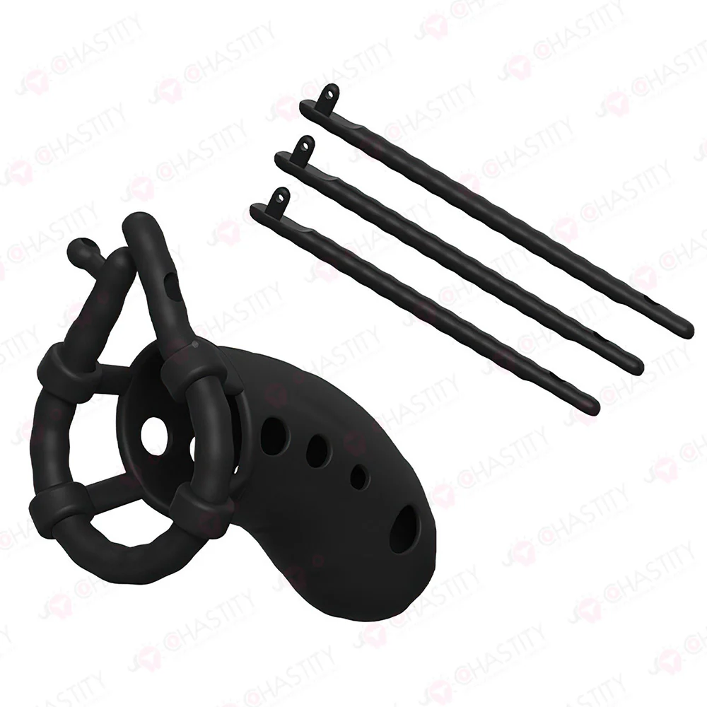 Soft Silicone Chastity Training for Men (3 Rings) - Image 5