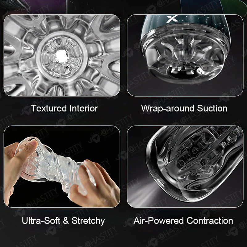 Clear Manual Male Masturbator - Image 6
