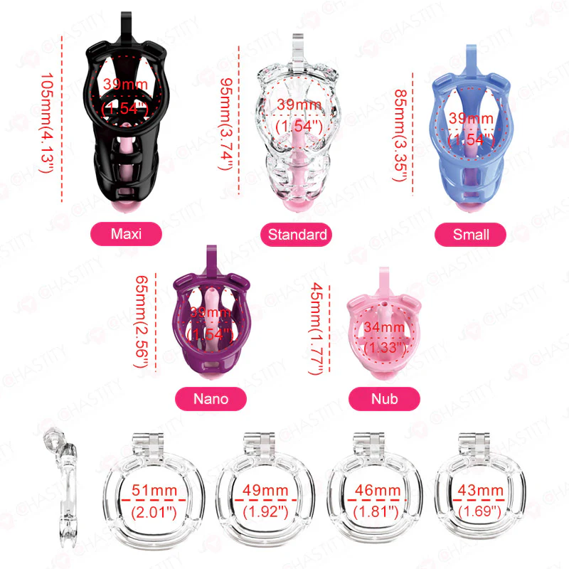 Cobra Chastity Set With 4 Wearable Ring - Image 3