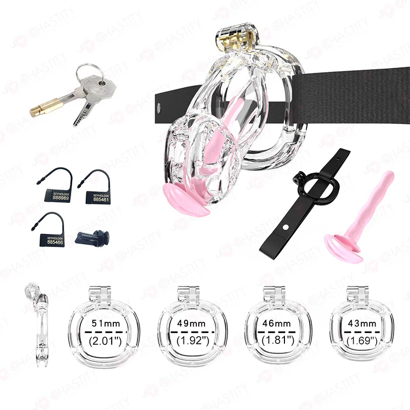 Cobra Chastity Set With 4 Wearable Ring - Image 4