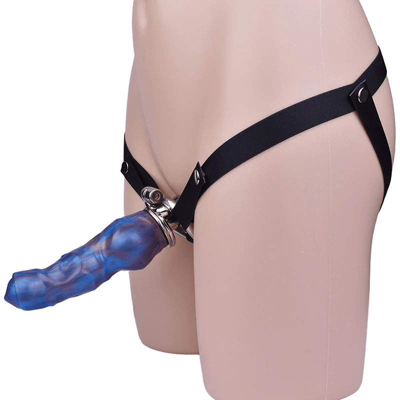 Cock Block Device With Monster Dildo - Image 10