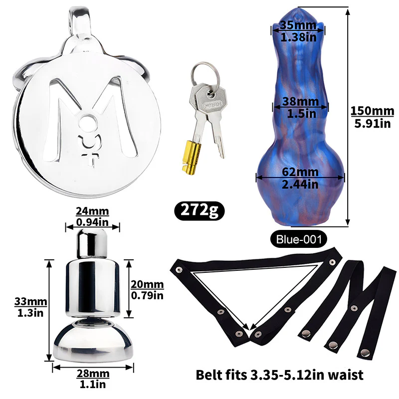 Cock Block Device With Monster Dildo - Image 14