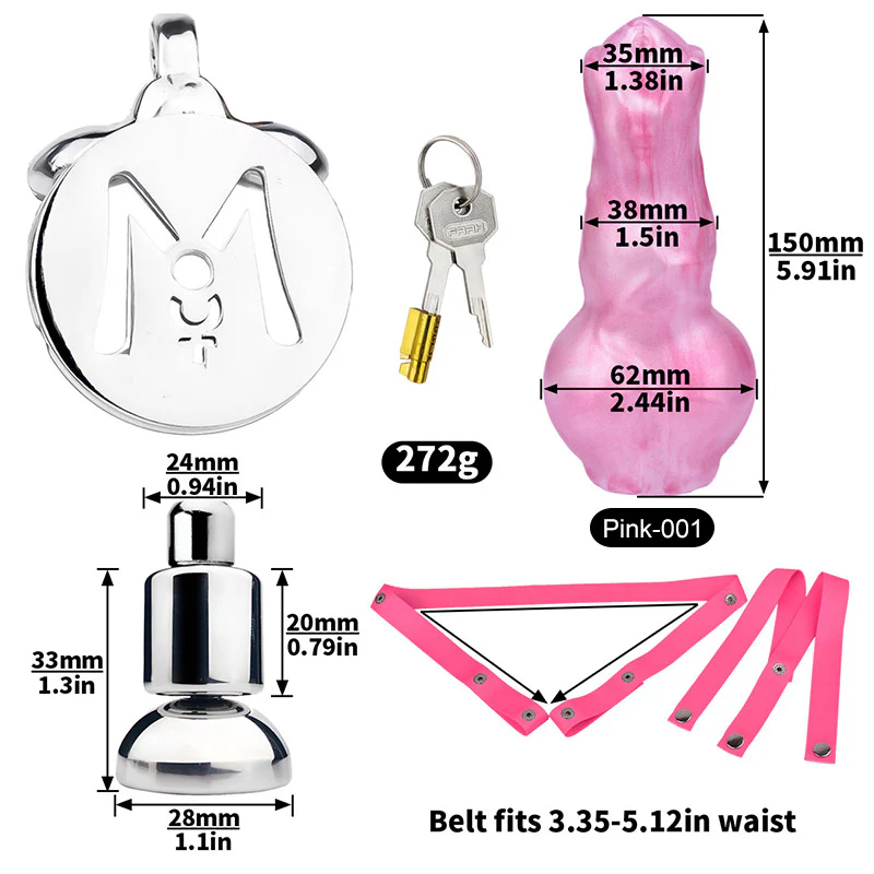 Cock Block Device With Monster Dildo - Image 6